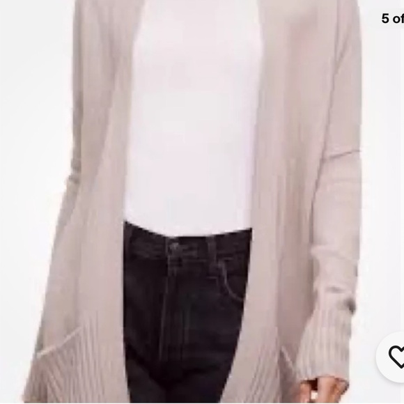Aritzia Azure Skies Cashmere Angora Cardigan XS Grey - Picture 4 of 15
